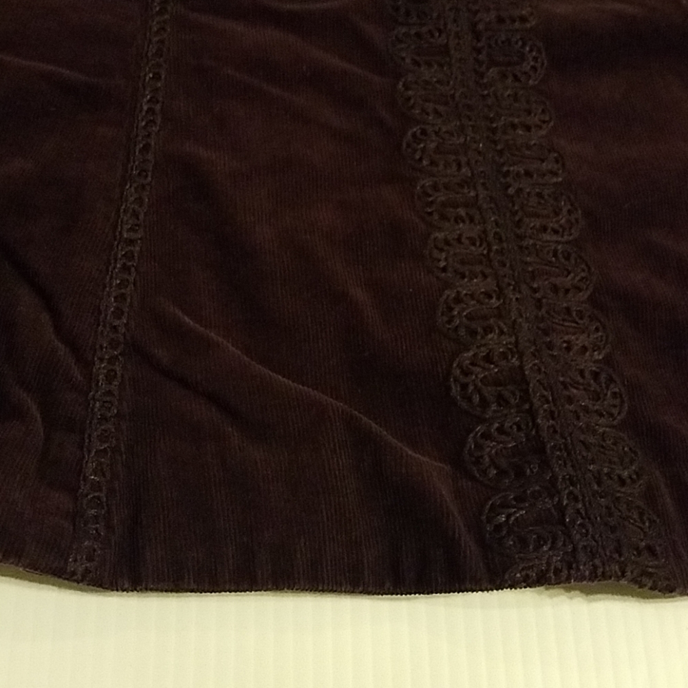 Boden Corduroy Brown Skirt sz 10P - Picture 3 of 8